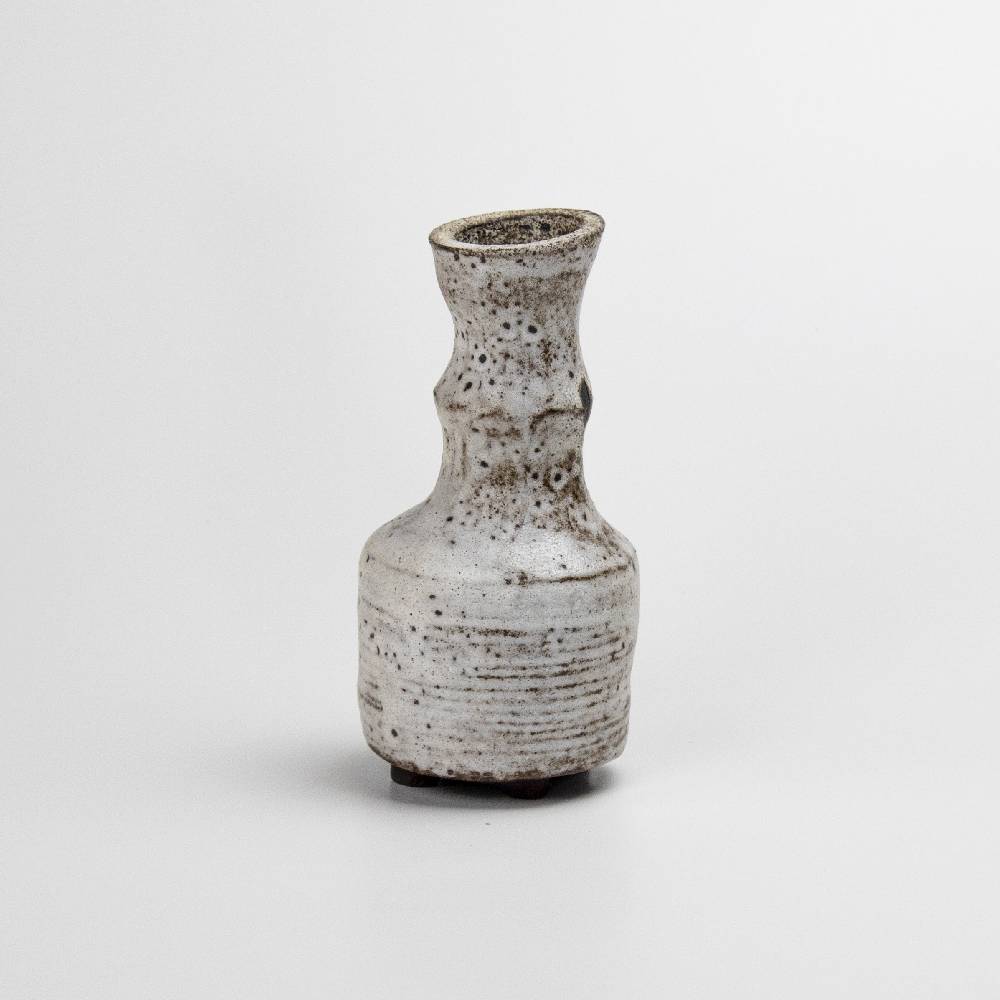 Japanese Rusty White Shino Glaze Vase