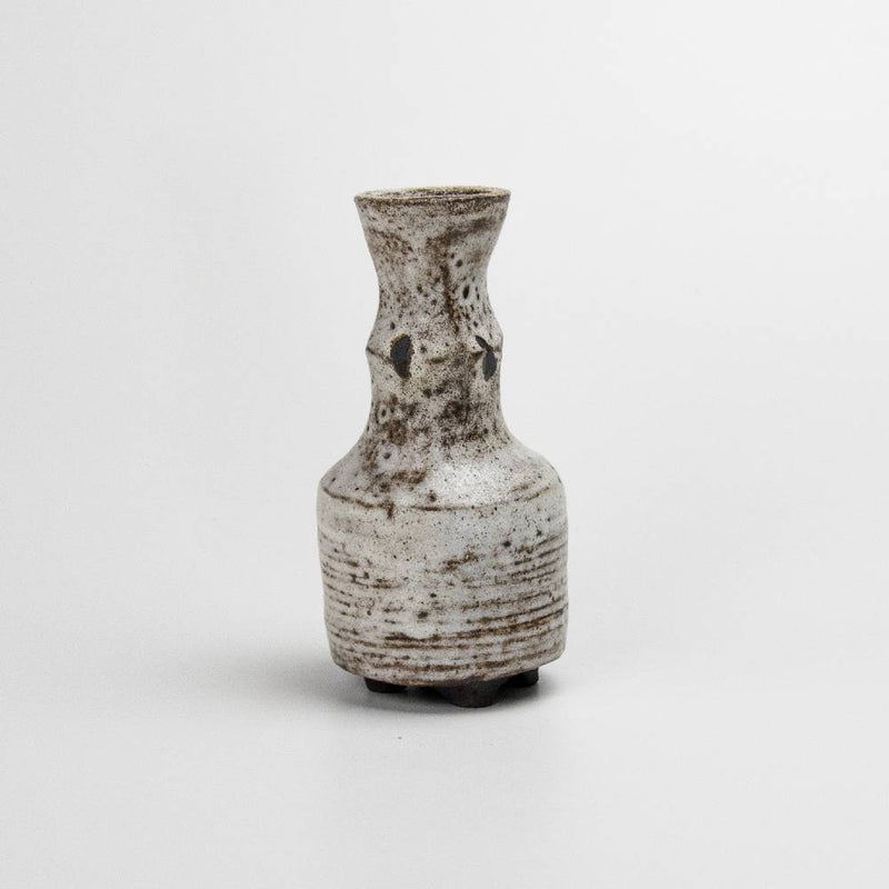 Japanese Rusty White Shino Glaze Vase