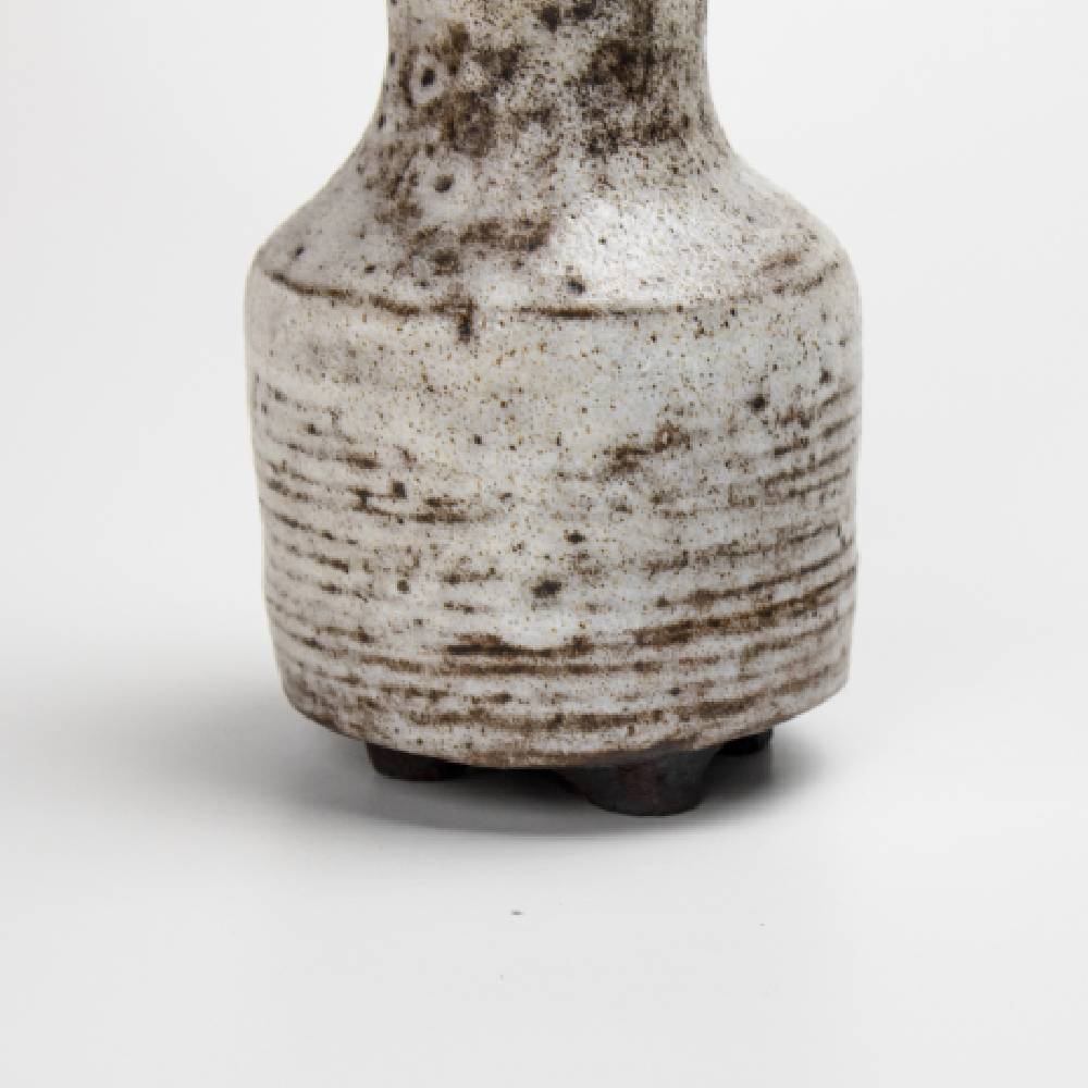 Japanese Rusty White Shino Glaze Vase