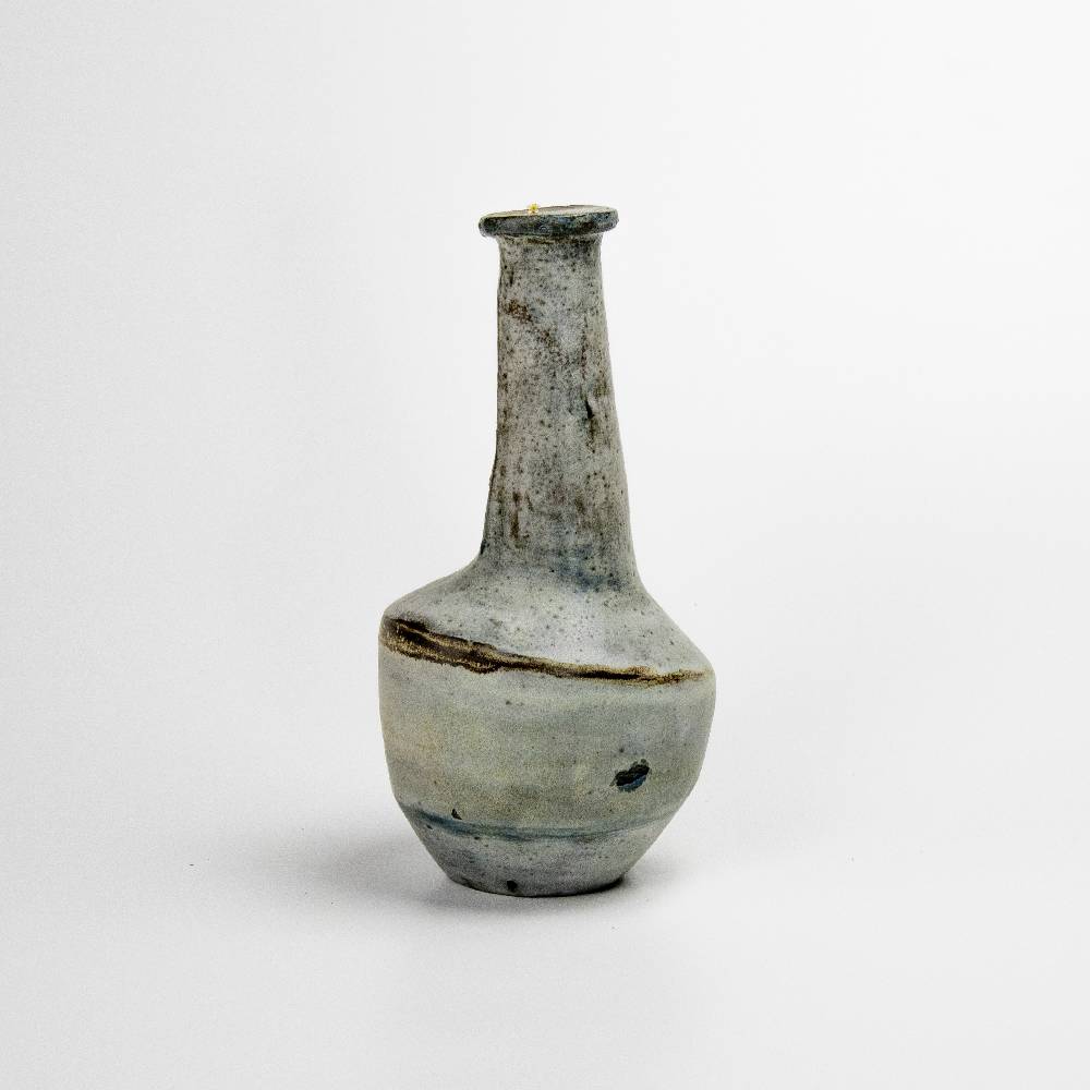 Japanese Natural White Vase Author Glaze