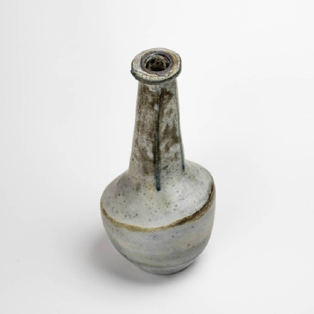 Japanese Natural White Vase Author Glaze