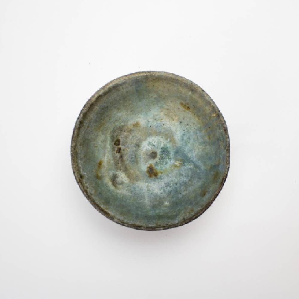 Japanese Grey Tea Bowl Author Glaze