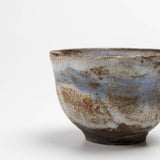 Japanese Brown Blue Tea Cup Author Glaze