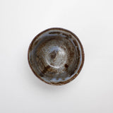 Japanese Brown Blue Tea Cup Author Glaze