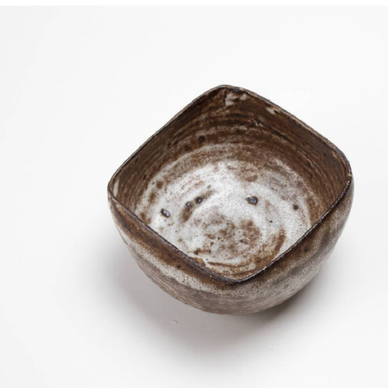 Japanese White Rusty Shino Classic Tea Bowl