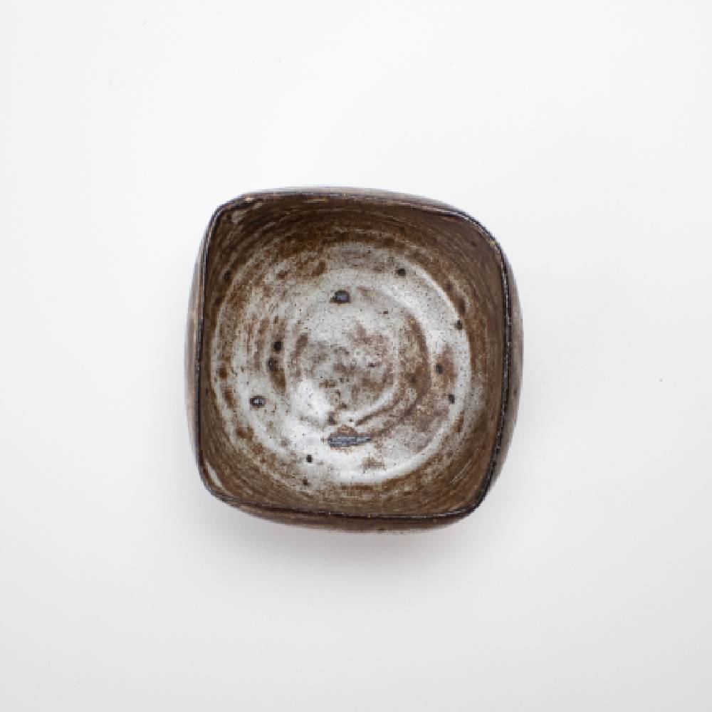 Japanese White Rusty Shino Classic Tea Bowl