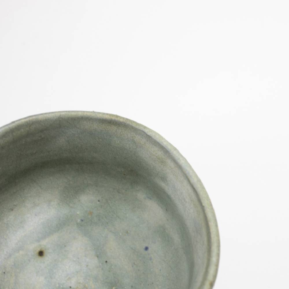 Japanese Author Glaze Grey Blue Tea Cup