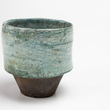 Japanese Cracked Green Raku Tea Cup