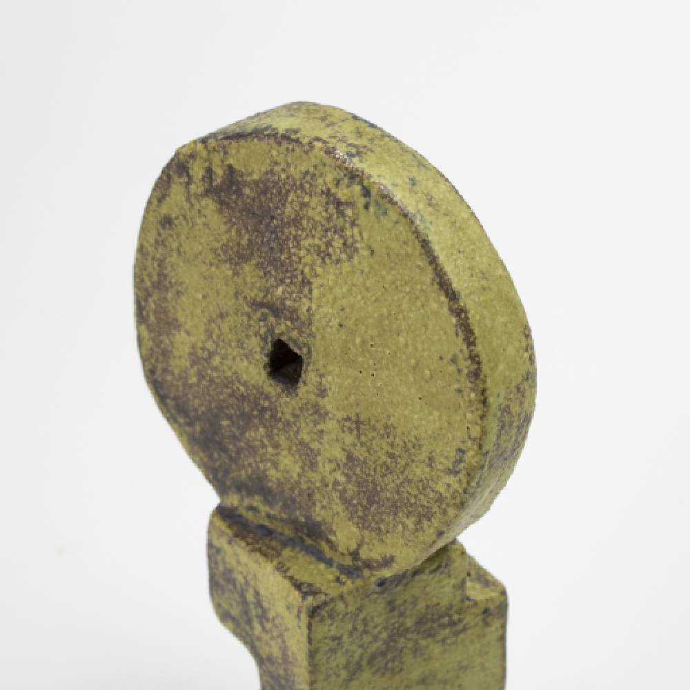 Japanese Light Green Author Glaze Sculpture