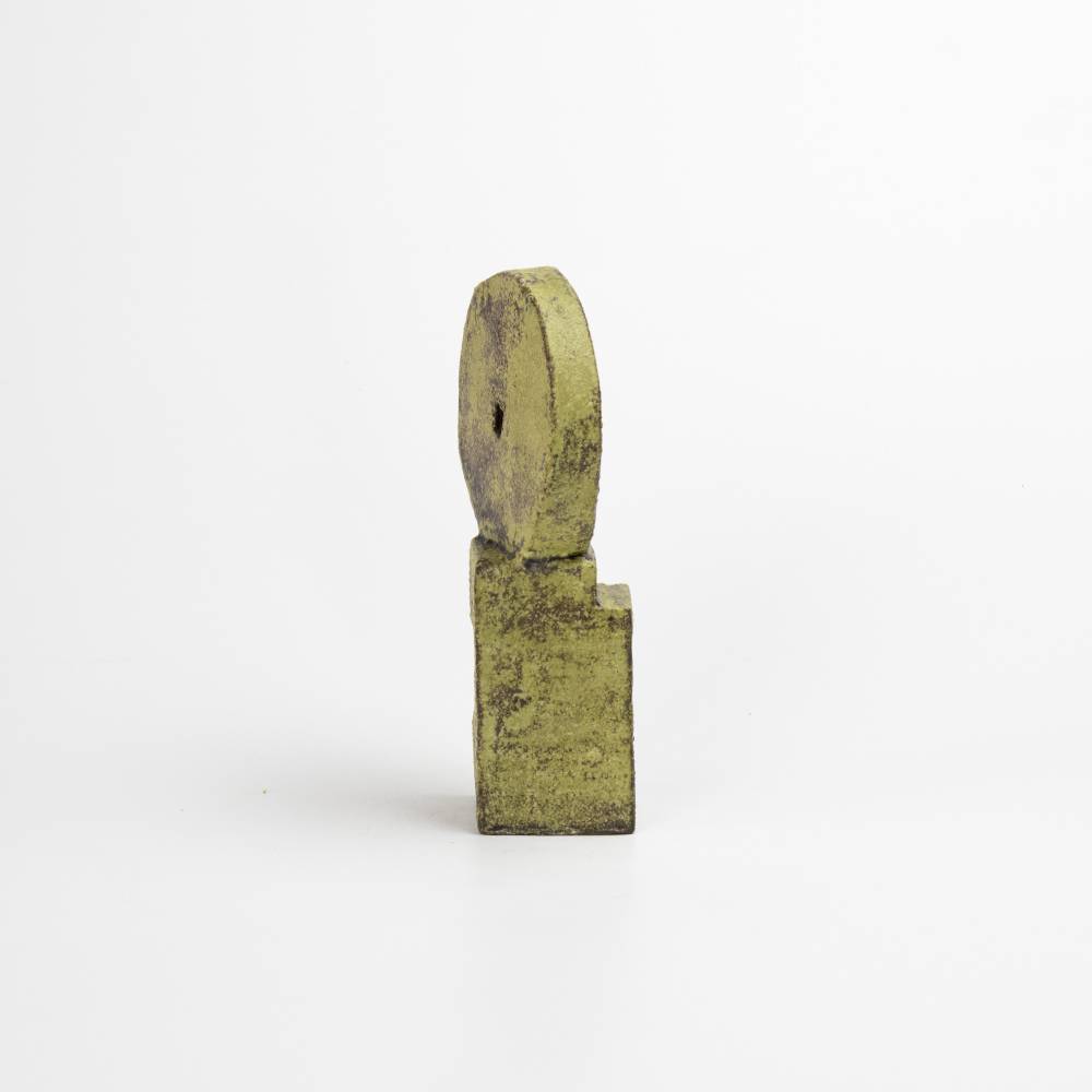 Japanese Light Green Author Glaze Sculpture