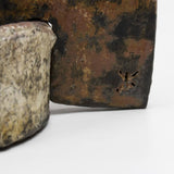 Japanese Rusty Raku Reducted Sculpture