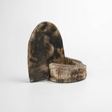 Japanese Rusty Raku Reducted Sculpture