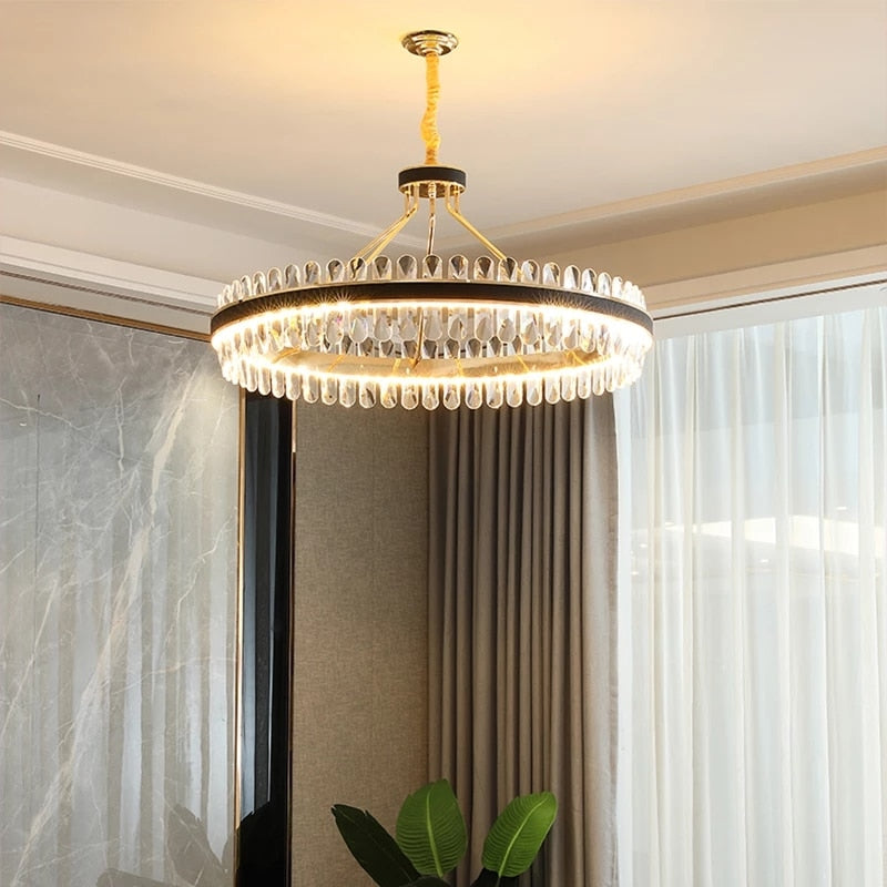 Postmodern Lighting Round Oval LED Chandelier