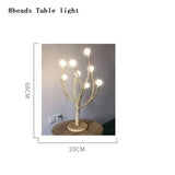 Modern Tree Branch Glass Bubble Lamp