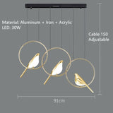 Magpie Bird Ceiling Chandelier Pendant Lamp