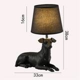 Laying Down Terrier Dog Lampshade