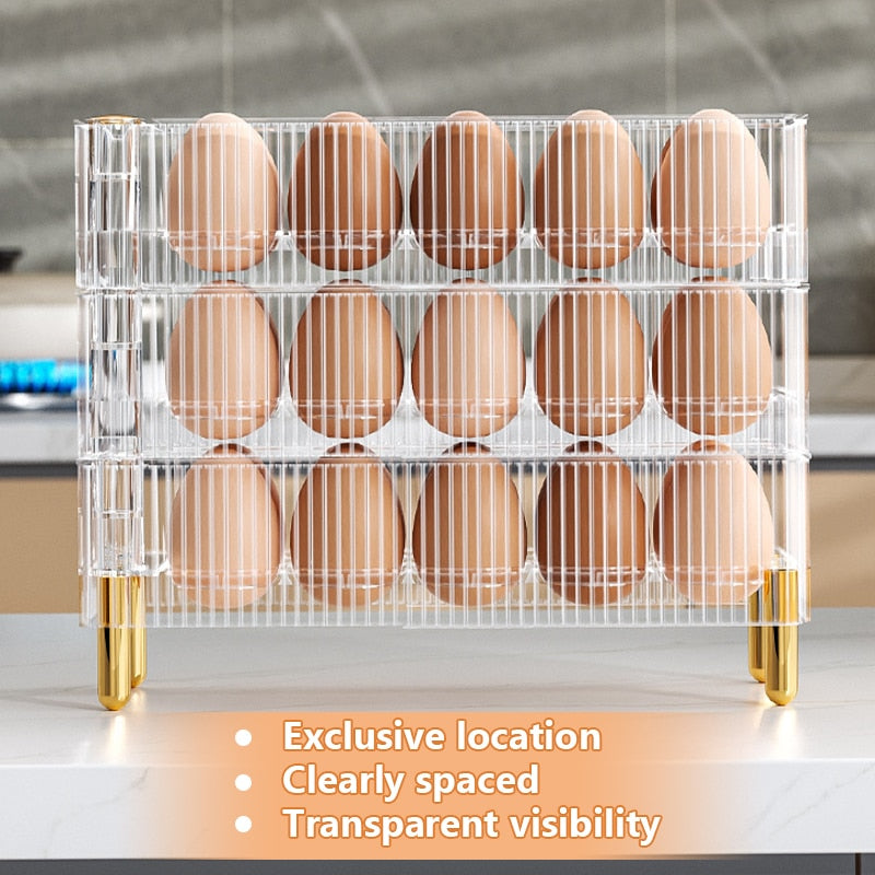 Transparent Egg Storage Box For Refrigerator