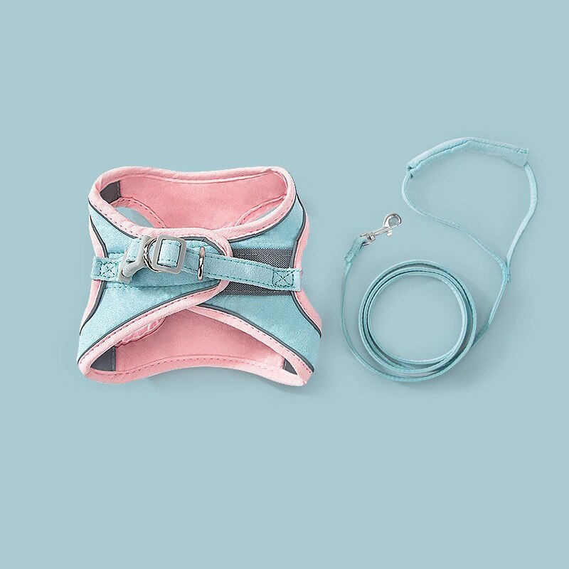 Harness and Leash Soft Padded Chest Strap Pet