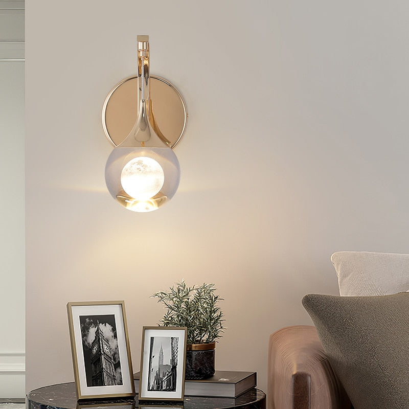 Modern Full Moon Wall Lamp