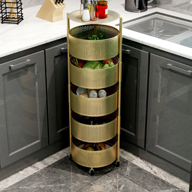 Metal Open-Close Rotating Shelf