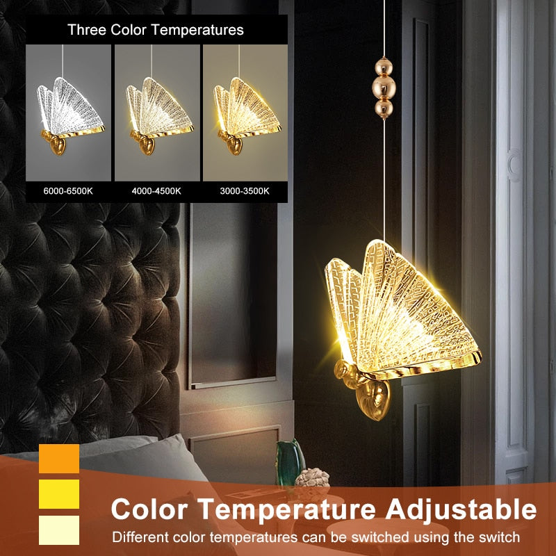 Luxury Butterfly Pendant Lamps