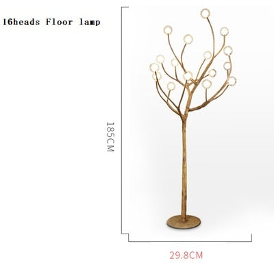 Modern Tree Branch Glass Bubble Lamp