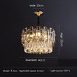 Modern Crystal Luxury Chandelier Golden Lamp