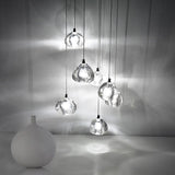 Modern Crystal Chandelier LED Long Pendant