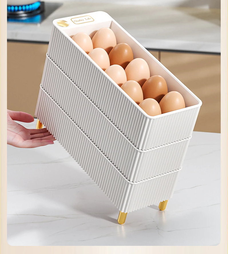 Transparent Egg Storage Box For Refrigerator