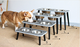 Elegant stainless steel Feeding bowl for large-capacity pets