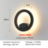 Modern Round Squar Waterproof Wall Light