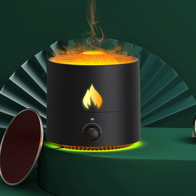 Ultrasonic Aroma Flame Color Diffuser