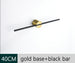 Gold Base + Black Bar 40 cm