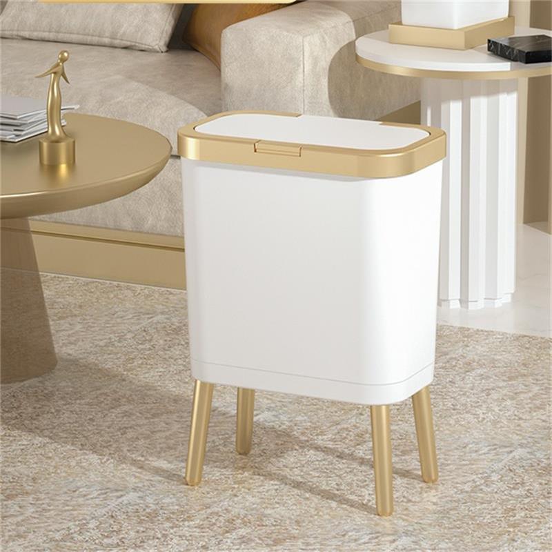 Large Capacity Trash Can With High Legs