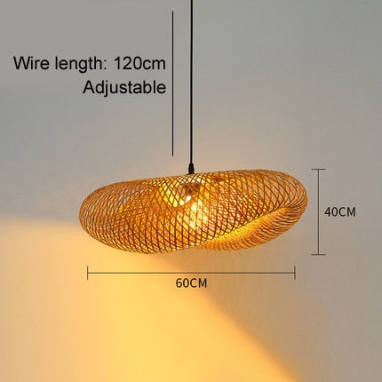 Bamboo Weaving Rattan Hanging Lamp