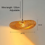 Bamboo Weaving Rattan Hanging Lamp