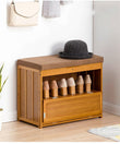 Nordic Solid Wood Changing Shoe Cabinet