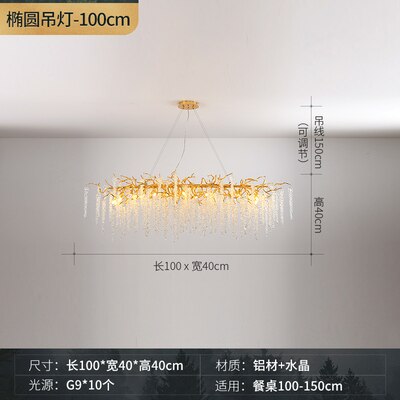 Modern Luxury Crystal Tassel Chandeliers