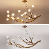 Modern Tree Branch Glass Bubble Lamp