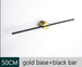 Gold Base + Black Bar 50 cm