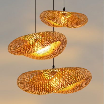 Bamboo Weaving Rattan Hanging Lamp