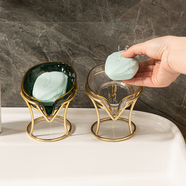 Soap Holder With Base And Luxury Drain