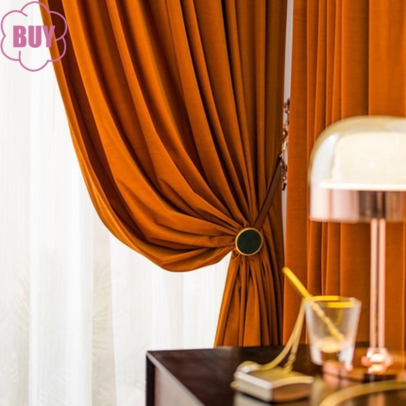 Nordic Solid Color Light Luxury Curtain