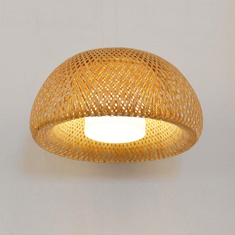 Bamboo Natural Rattan Wicker Hanging Lamp