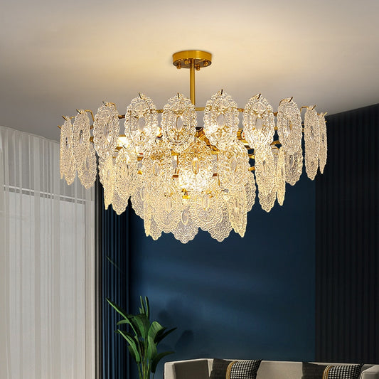 Modern K9 Crystal Round Shape Chandelier Lamp