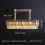 Modern Crystal Luxury Chandelier Golden Lamp