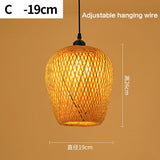 Rattan Bamboo Hand-Woven Bamboo Pendant Lamp