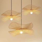 Bamboo Woven Wicker Chandeliers Pendant Lights