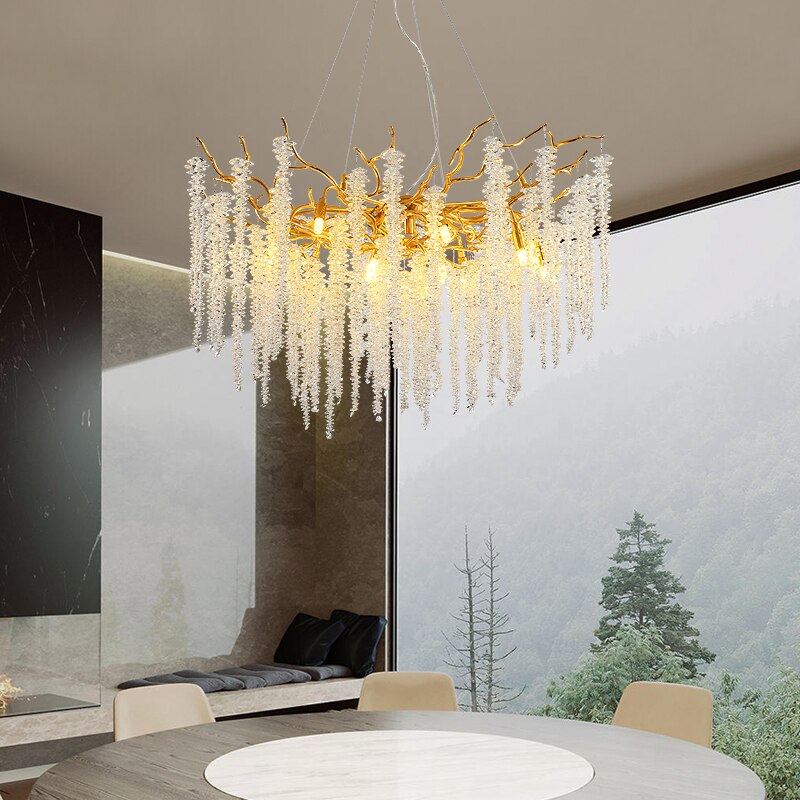 Modern Luxury Crystal Tassel Chandeliers