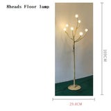 Modern Tree Branch Glass Bubble Lamp